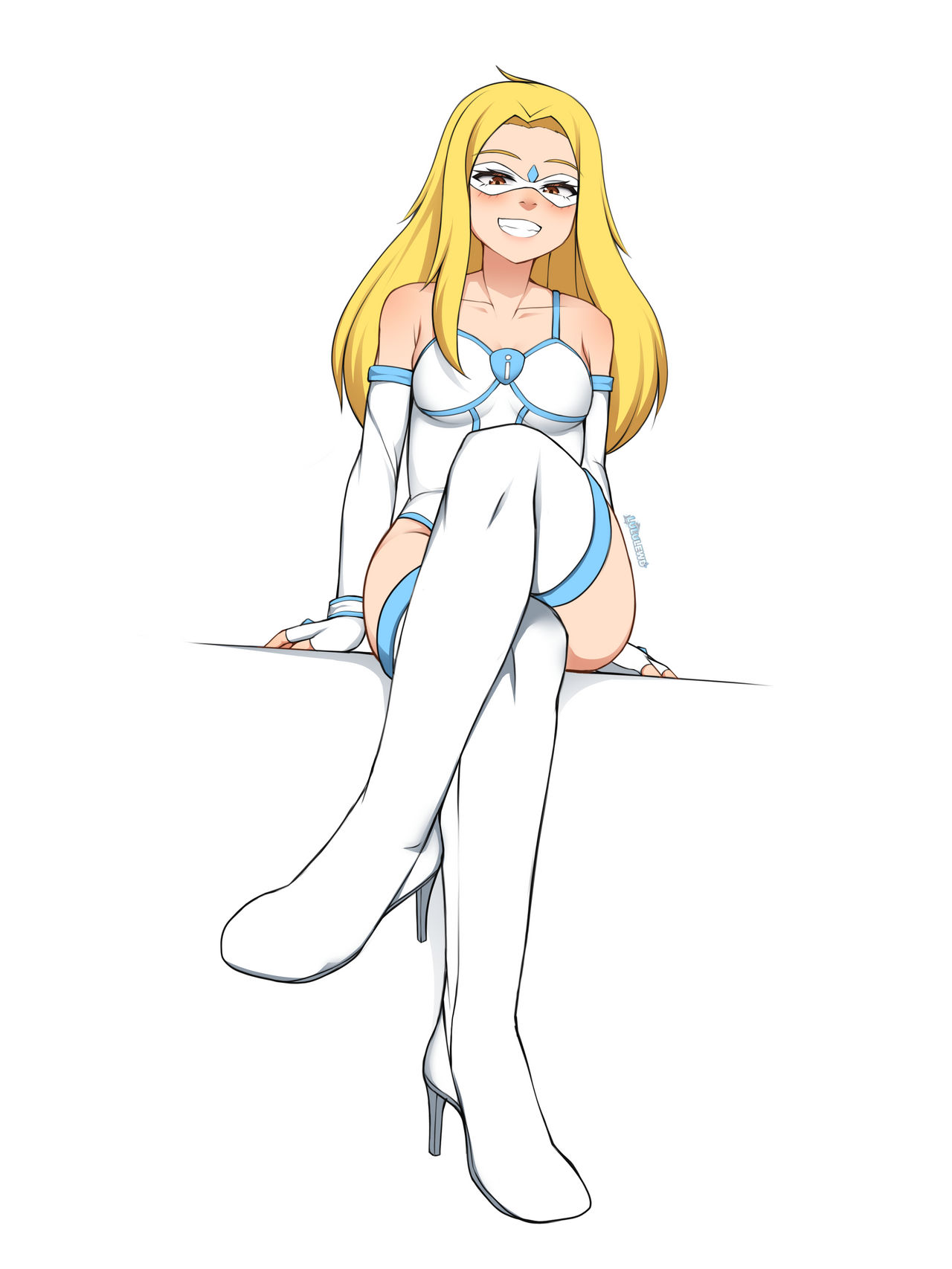 imperia white boots lululewd